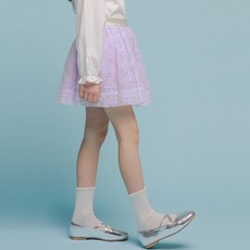 ILoveJ 女童N花園波浪網紗裙