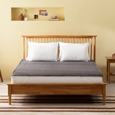 Bene Bedding 固定綁帶鋪棉防水保潔墊, 深灰色