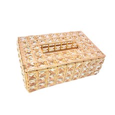 크리스탈 각티슈 휴지 케이스겸 인테리어 소품, 골드