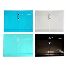 ibis 橫式信封文件夾 4款 x 4入組 SP 10159, 白色, 灰色, 薄荷綠, 藍色, 1套