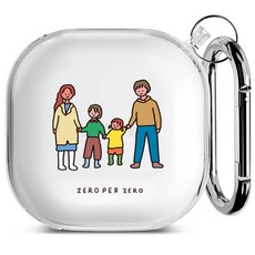ZERO PER ZERO Galaxy Buds Live/Buds Pro/Buds 2透明保護殼, Family Of Four 5(Sisters), 單一商品