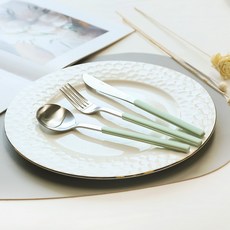 보겐 아르망 샤틴 양식 커트러리 세트, 멜론, 디너나이프 + 디너스푼 + 디너포크
