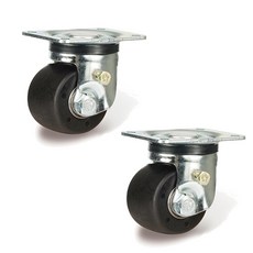 대신캐스터 특수 목적용 DS60 시리즈 캐스터 DS 6025 HDP-BK 전산용 평 B/K 6.35cm, 2개