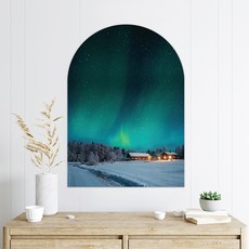 SANGSANG HOO 拱形海報 拉普蘭極光