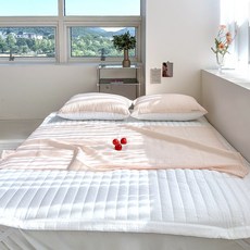 Lucidsleep 涼爽蓬鬆 海洋泡泡紗 夏季肚圍被 毯子 午睡毯 2入, 淡桃色