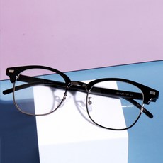 BEIMA 半角框眼鏡E386+防藍光鏡片組