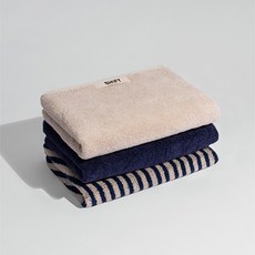 SHIFT 層疊毛巾3件組 220g 40支精梳棉, SIGNATURE SET, 1套, 3入