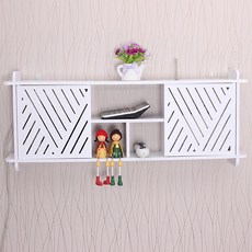 세뇨르킴 프리미엄 벽걸이 칸막이 셋톱박스 공유기가리개 80 x 13.5 x 30 cm C, 화이트