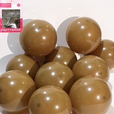파티쇼 SHOW 벌룬 풍선 30cm, 샌드브라운, 50개