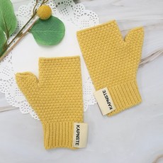 woojooi 兒童彈性華夫格針織暖手套