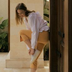 FRONT2LINE 女款Hazel開衩七分褲