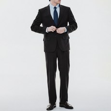 예일 남성용 스트레치 컴포터블 와이드핏 정장 셋업