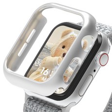 로랜텍 바디 프레임 하드커버 스마트워치 케이스, 실버, 1개