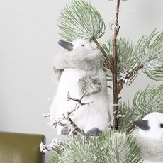 聖誕裝飾企鵝娃娃, 白色, 1個