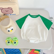 BEBENIZ 孩童款素色短袖連身衣