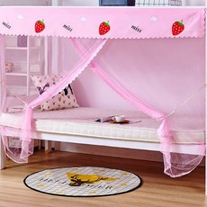 Sonio雙層床舒適圖案蚊帳, 02 草莓