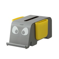 Monde Spot多功能彩色大象側邊口袋面紙盒 YT_RB1331_AY, 灰黃色, 1個