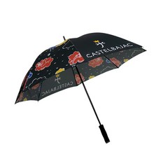 CASTELBAJAC 彩色雲朵圖案手動長傘