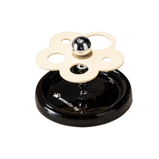 THE ZAKKA 花朵多用途陶瓷牙刷架, 黑色, 1個