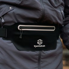 Kantukan 寬版跑步腰帶, 黑色, 1個