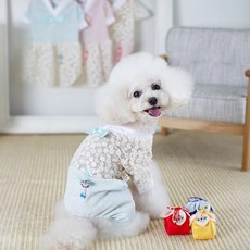 에이미러브즈펫 BL 꽃도령 꽃낭자 한복 올인원, 민트, 1개