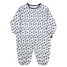 플리에 아동용 전신방수가운 지퍼형, 화이트강아지