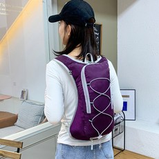 Elsso 輕量背心式多功能彩色後揹包, 紫色