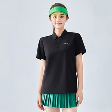 엘쏘 여성용 베이직 파스텔 컬러 카라 반팔 티셔츠