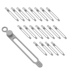 Jyulhome 矽膠束線帶 線材整理固定器, 灰色, 20個