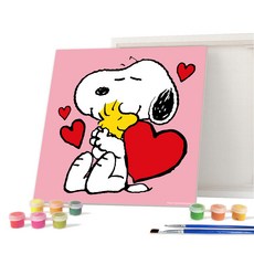 iLovePainting 花生漫畫 DIY 繪畫 20 x 20 公分, 愛與擁抱, 1個