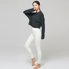 VENDIS 女款瑜珈 Essential 基本款長袖上衣 Y007 + Air 基本款九分下著 Y002 套裝