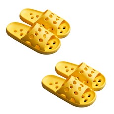 Everhouse 軟打孔防滑拖鞋 白色, 黃色, 2組