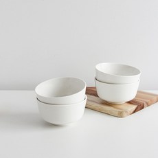 ERATO Mono Daily 飯碗 4入組, 白色, 單品