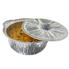 홈바내쓰 일회용 알루미늄 캠핑 냄비 용기 M 10p, 1개
