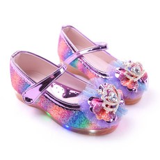 풋풋 여아용 롤리팝 LED 구두