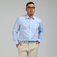 파이브엑스라지 남성용 빅사이즈 포멀 스탠다드 베이직 셔츠