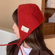 2'nd Pink 女性針織頭巾 迷你方巾 頭巾