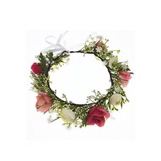 Minsung Company聖誕節婚禮花環, 亮粉色, 1個