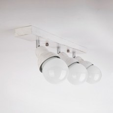 호른 사각 직부 레일등 3구 B42, 화이트 전구색, 1개