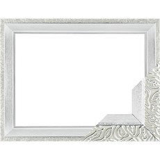 Nuni Frame 優質木質纖薄古董織物首飾十字繡框架, 純銀, 1入