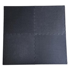 Sorianna 頂級高硬度70健身地墊 4片組, 黑色, 1個