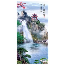 帶來好運的亭子東洋畫