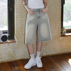 SUBI.JEANS 女款後口袋亮點丹寧五分牛仔短褲
