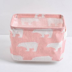 스카이에녹 써니네 데스크탑 다용도 정리함, 08 핑크 북극곰, 3개