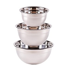 Bloom at home 不鏽鋼深型攪拌盆 3件組 (小:18x9 公分 中:19.5x10.4..., 小18*9cm*1+中19.5*10.4cm*1+大22*10.7cm *1*10.4cm)+大(22*10.7cm), 1組