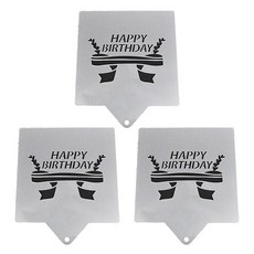 Bestom文字板Happy Birthday不鏽鋼線, 單色, 3個