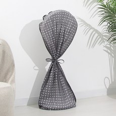 OLIVING 簡約風格風扇防塵罩 2入, 灰色