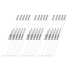 Lvia 木質磨甲棒 180/240, 15個, 白色