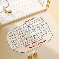 에스제이제인 두꺼운 미끄럼 방지 욕실 도어 발매트, TYPE 3