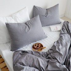 CASA VERDE 條紋印花棉質四季寢具組